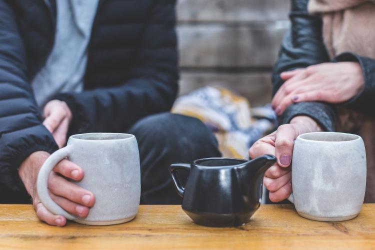 Conversation over coffee